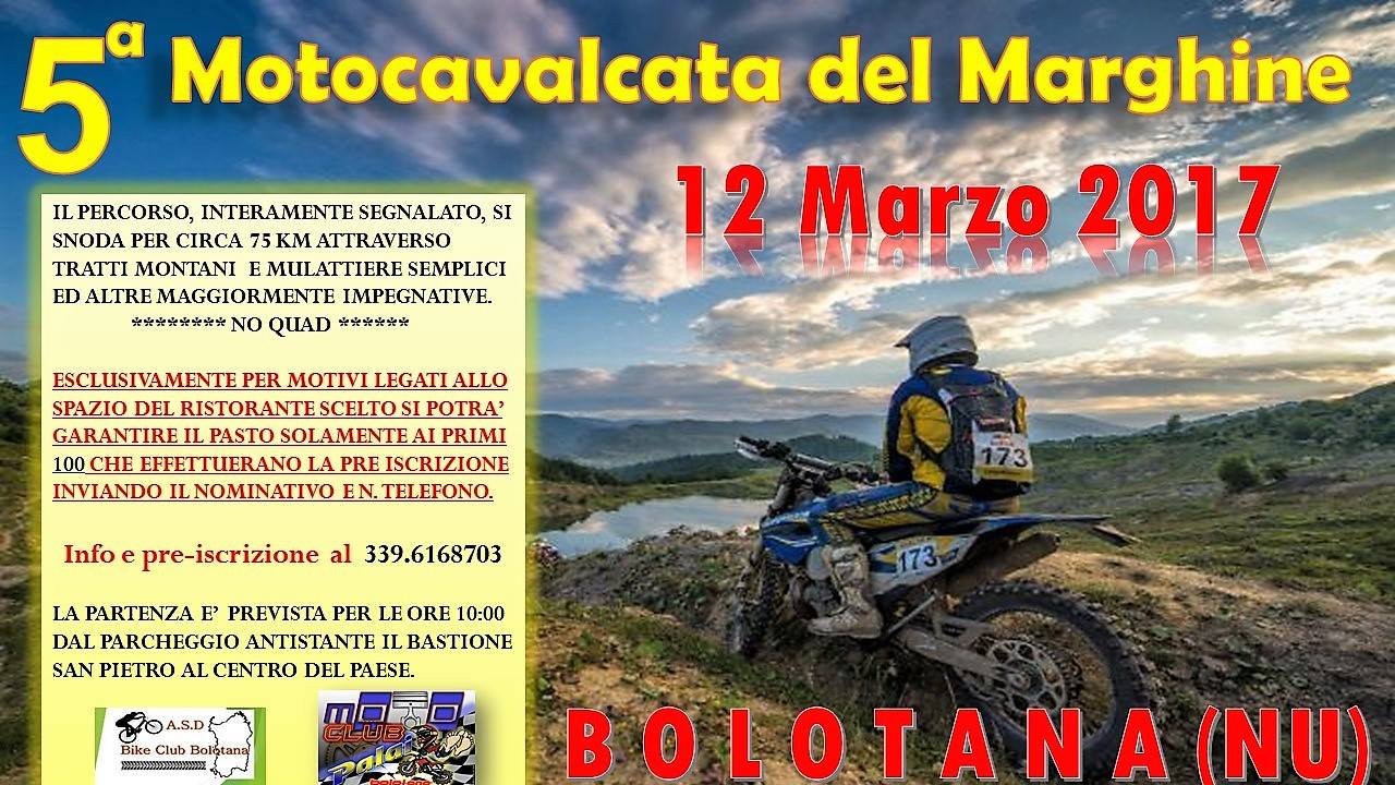 Locandina 5° Motocavalcata del Marghine Bolotana 2017 Locandina 5° Motocavalcata del Marghine Bolotana 2017