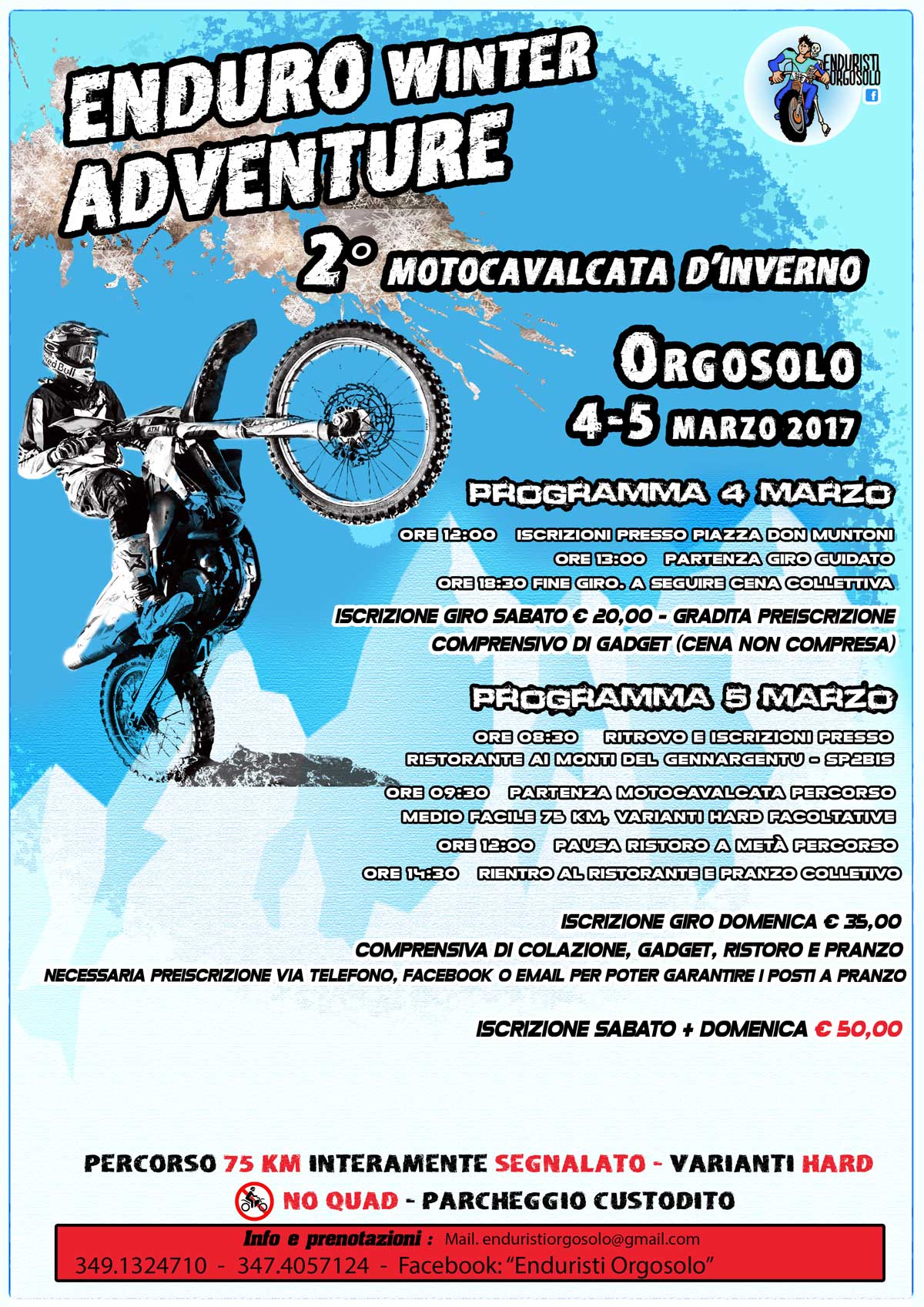 Locandina Manifesto motocavalcata Orgosolo 2017 Locandina Manifesto motocavalcata Orgosolo 2017