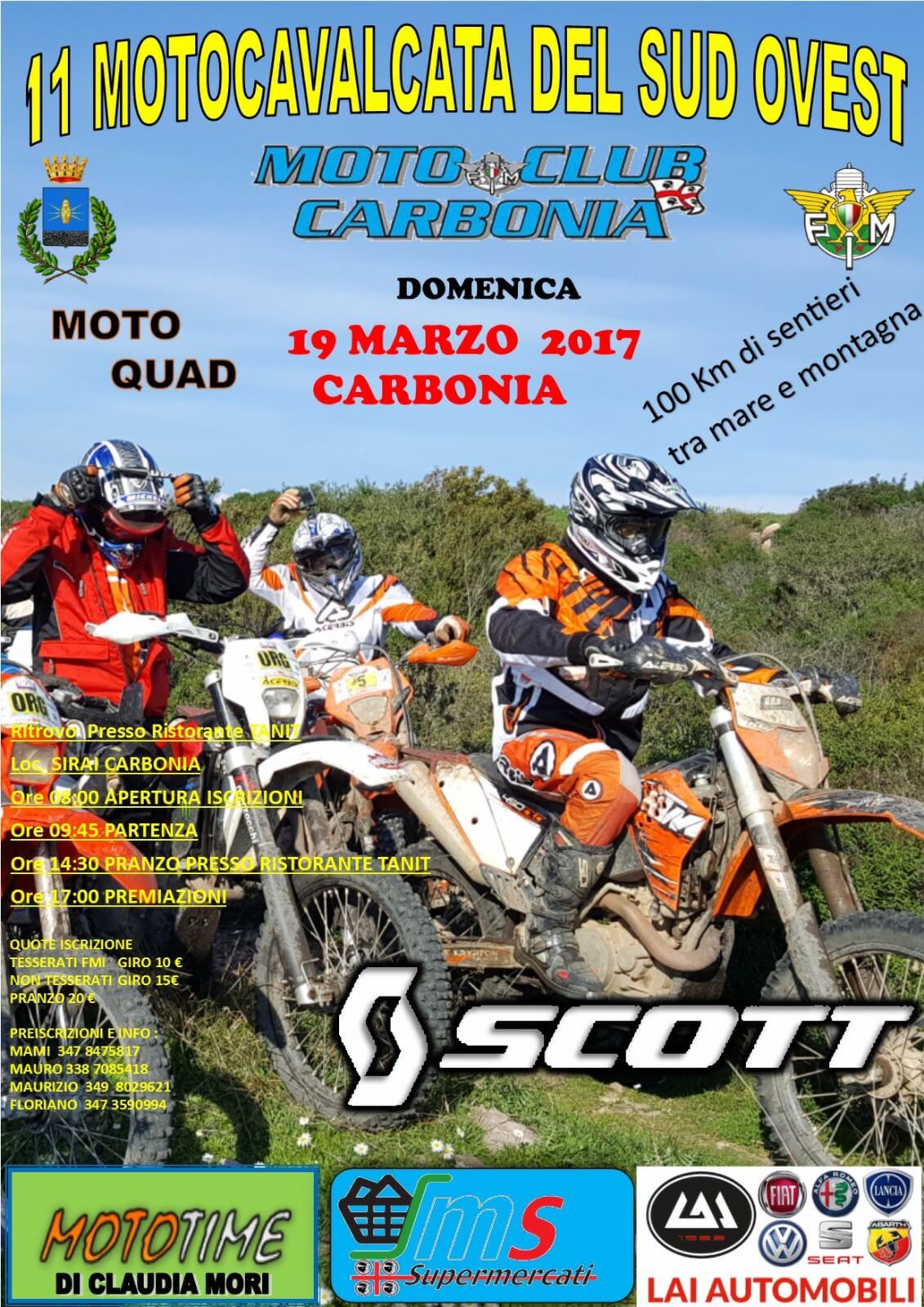 Locandina Motocavalcata Carbonia 2017 Locandina Motocavalcata Carbonia 2017