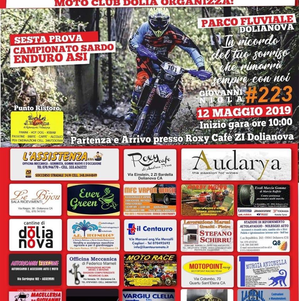 CLASSIFICHE AGGIORNATE ALLA 6^ PROVA ENDURO ASI DOLIANOVA