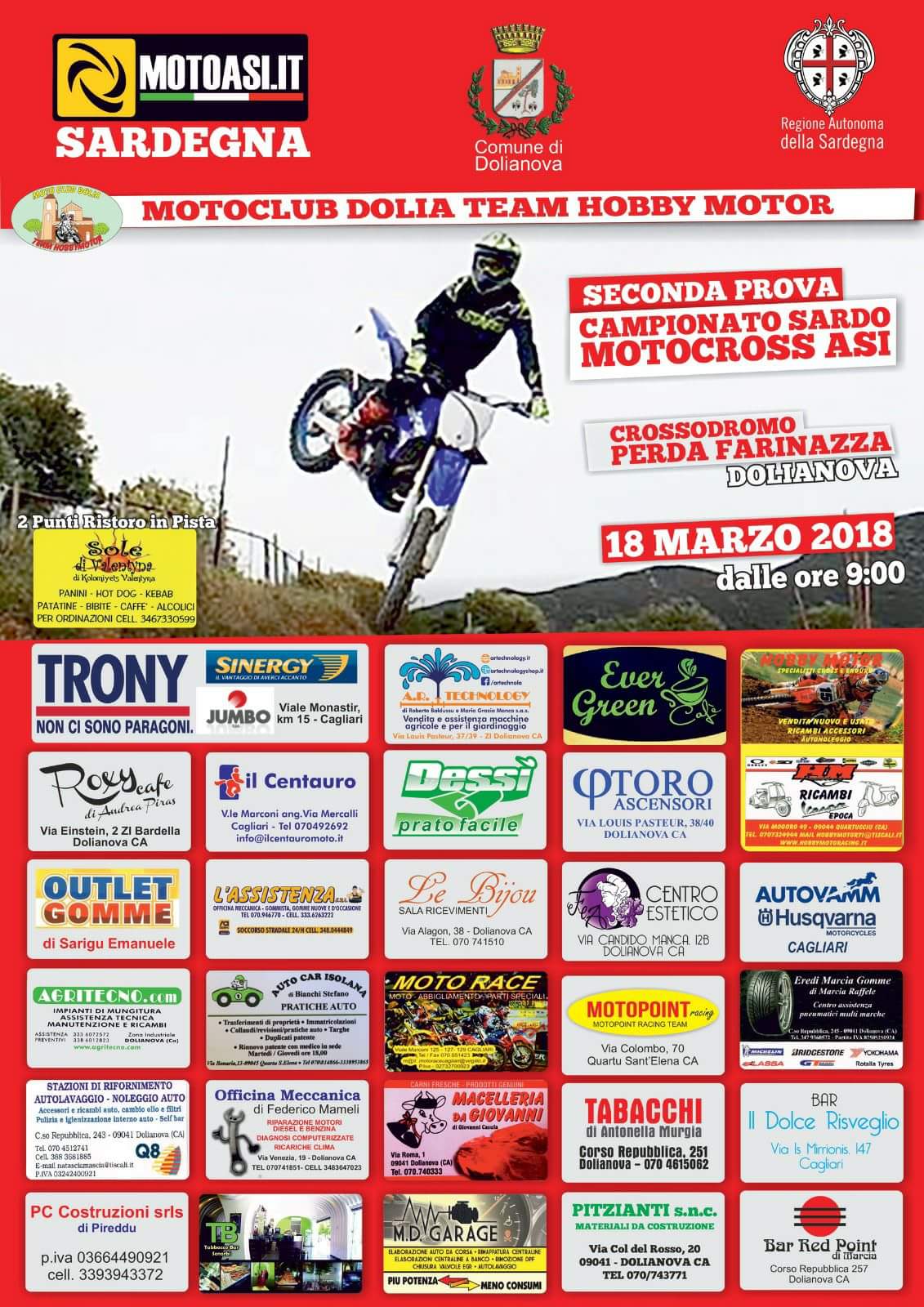 2^ Prova Trofeo Motocross Asi 18/03/2018 Dolianova 2^ Prova Trofeo Motocross Asi 18/03/2018 Dolianova