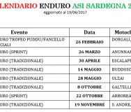 Anteprima Calendario Enduro ASI Sardegna 2017